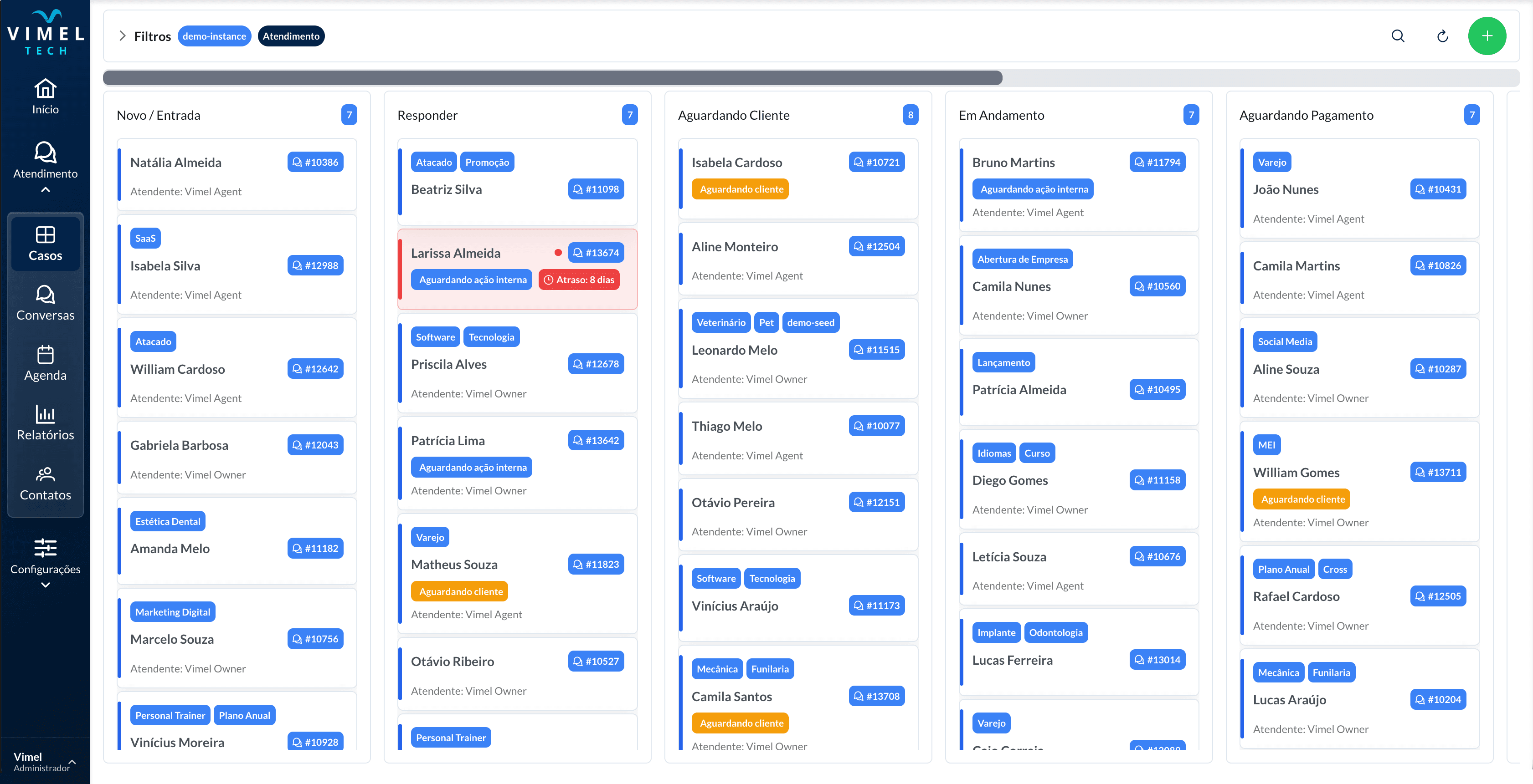 Vimel CRM product preview